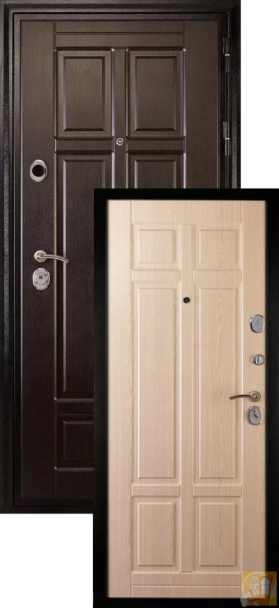 Сейф-дверь Сударь МД-07 Венге/Беленый дуб